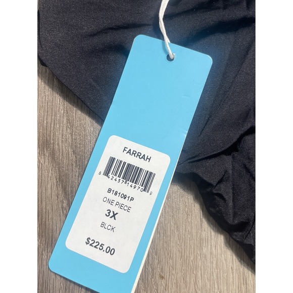 NWT‎ Beach Bunny FARRAH Lace One Piece Swimsuit 3X Black Beach Edgy Resort $225 - Picture 5 of 6